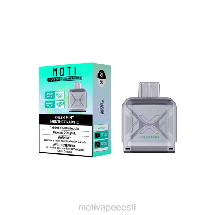 MOTI Vape Eesti - MOTI Go Pro ühekordne katt 4H02291 värske piparmünt