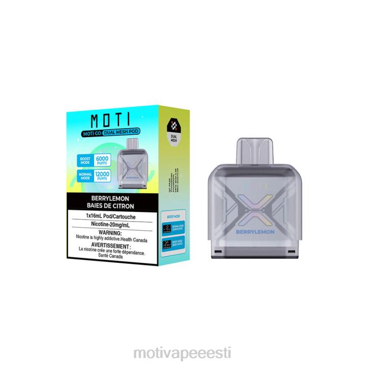 MOTI Vape Pen - MOTI Go Pro ühekordne katt 4H02290 marja sidrun