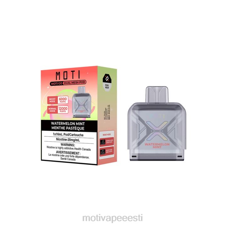MOTI Vape Pop Eesti - MOTI Go Pro ühekordne katt 4H02289 arbuus piparmünt
