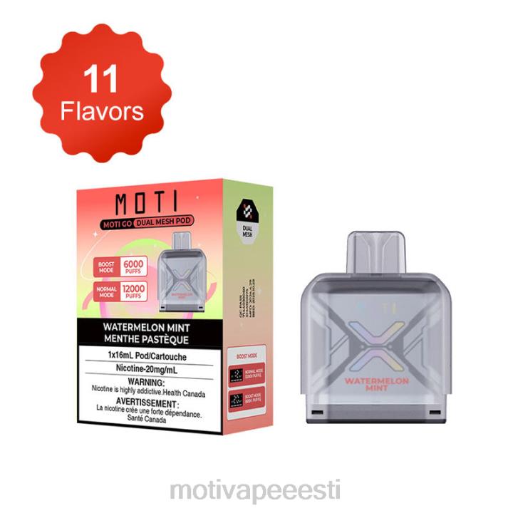 MOTI Vape Pop Eesti - MOTI Go Pro ühekordne katt 4H02289 arbuus piparmünt