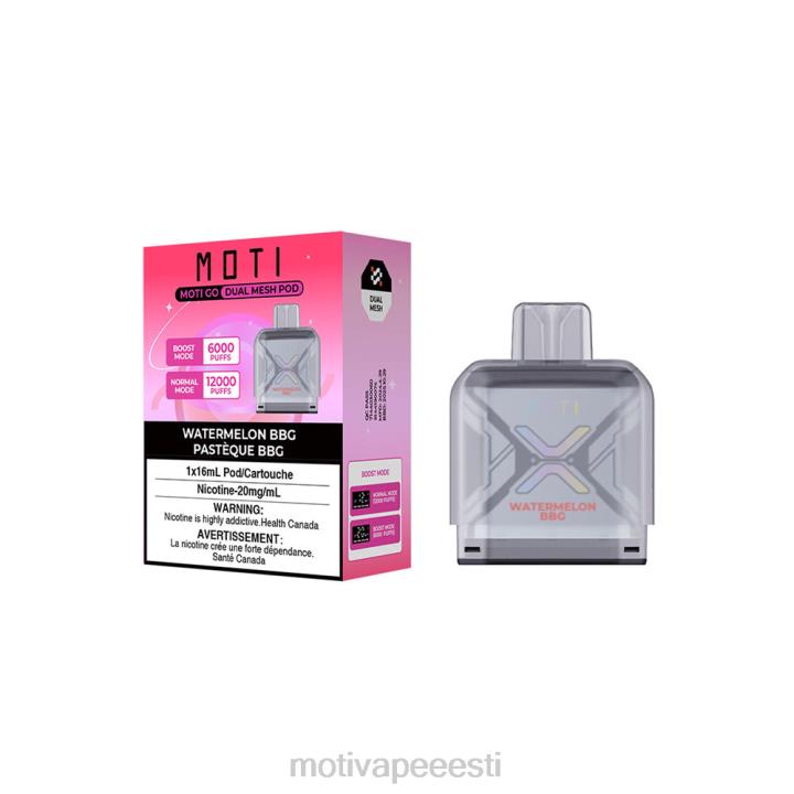 MOTI Vape Pop Eesti - MOTI Go Pro ühekordne katt 4H02289 arbuus piparmünt
