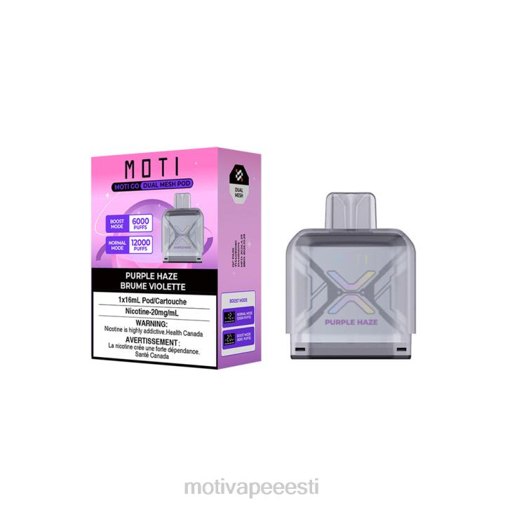 MOTI Vape Price - MOTI Go Pro ühekordne katt 4H02294 lilla Vine