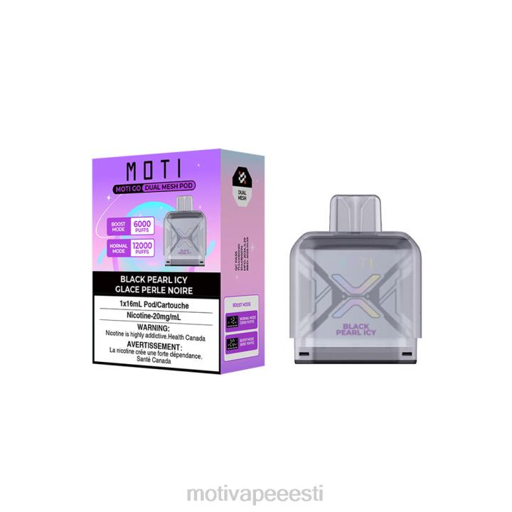 MOTI Vape Review - MOTI Go Pro ühekordne katt 4H02297 must pärl jäine