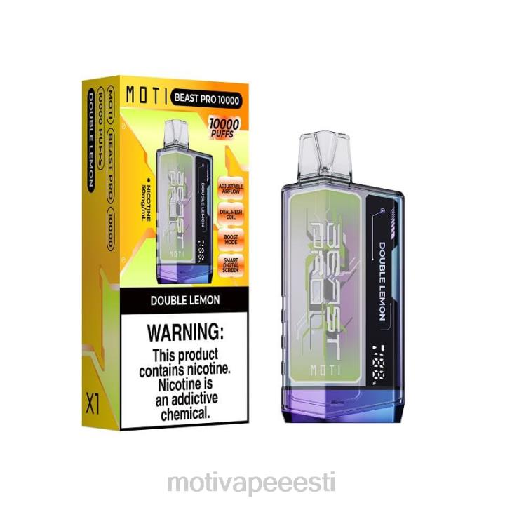 MOTI Vape Amazon - MOTI Beast Pro ühekordne veip (5%, 10000 pahvi) 4H02243 topelt sidrun