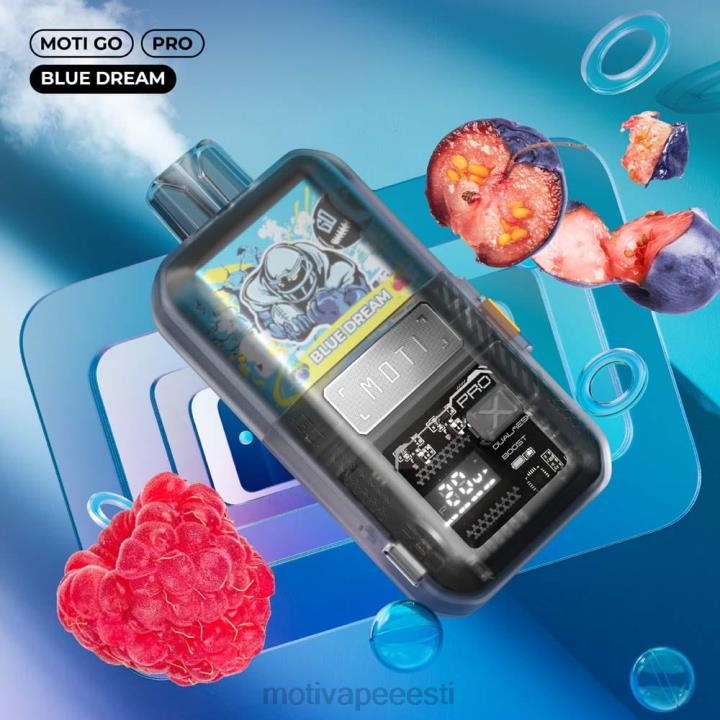 MOTI Vape Amazon - MOTI Go Pro ühekordne vape (5%, 12000 pahvi) 4H02213 sinine unistus