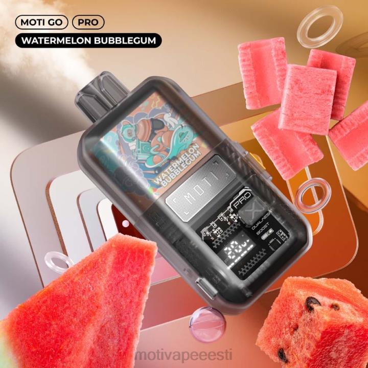 MOTI Vape Amazon - MOTI Go Pro ühekordne vape (5%, 12000 pahvi) 4H02223 arbuusi närimiskumm