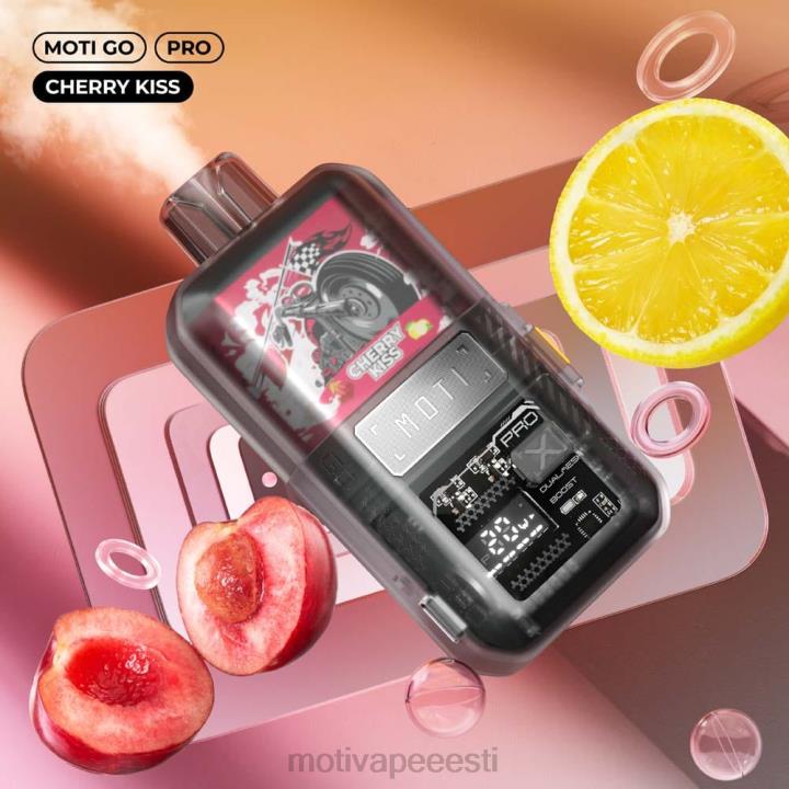 MOTI Vape Disposable Eesti - MOTI Go Pro ühekordne vape (5%, 12000 pahvi) 4H02215 kirsi suudlus