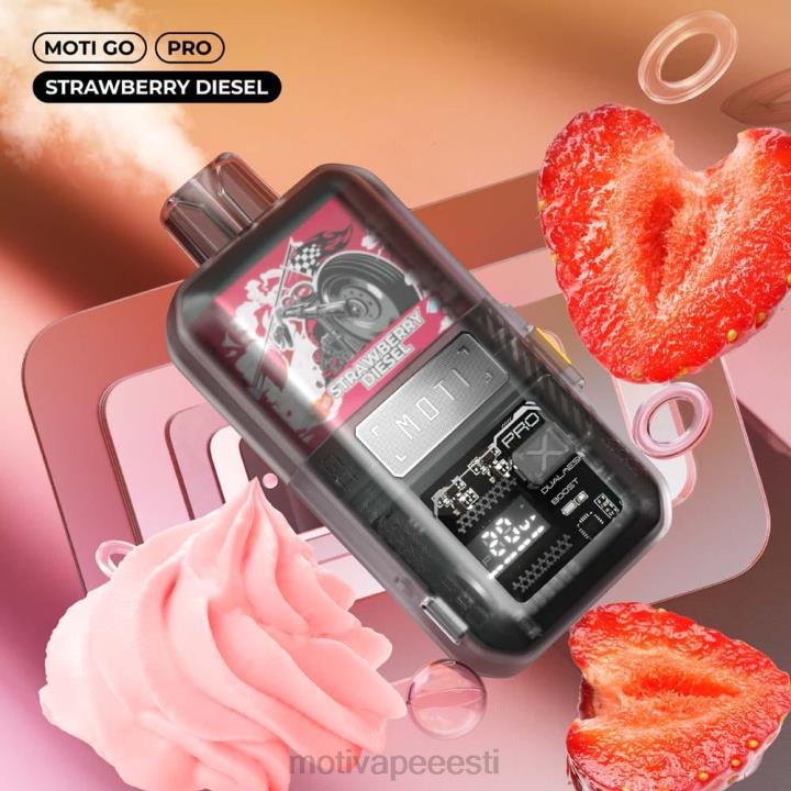 MOTI Vape Eesti - MOTI Go Pro ühekordne vape (5%, 12000 pahvi) 4H02221 maasika diisel
