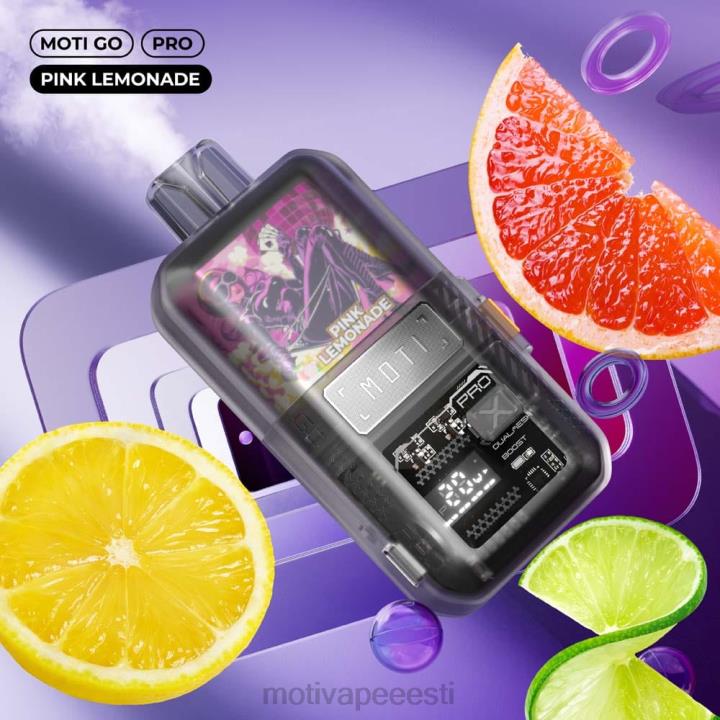MOTI Vape Flavors Eesti - MOTI Go Pro ühekordne vape (5%, 12000 pahvi) 4H02218 roosa limonaad
