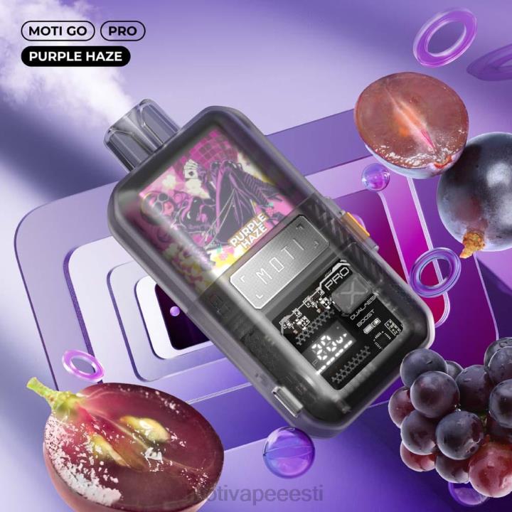 MOTI Vape Pop Eesti - MOTI Go Pro ühekordne vape (5%, 12000 pahvi) 4H02219 lilla Vine