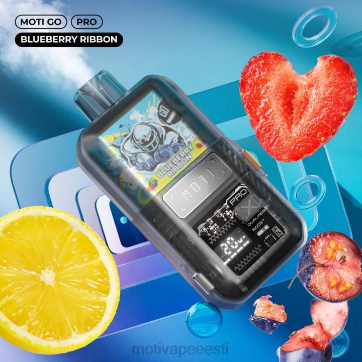 MOTI Vape Price - MOTI Go Pro ühekordne vape (5%, 12000 pahvi) 4H02214 mustikapael