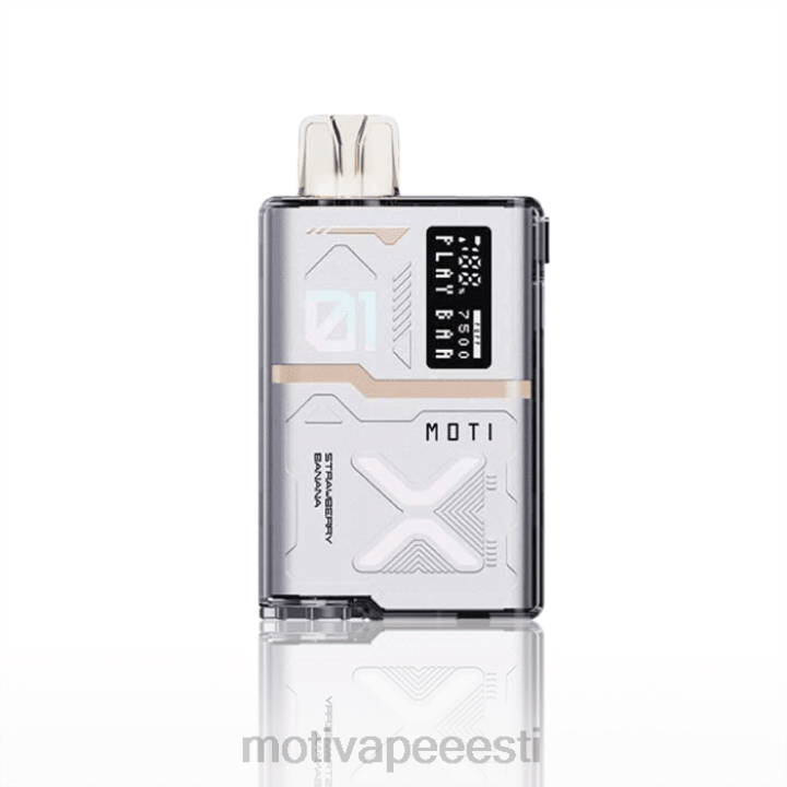 MOTI Vape Disposable Eesti - MOTI Play Bar 7500 ühekordset veipi (5%, 7500 tõmmet) 4H02255 maasika banaan