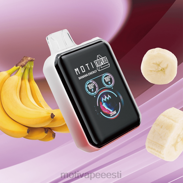 MOTI Vape Eesti - MOTI Triplus 20k ühekordselt kasutatav vape (5%, 20000 pahvi) 4H0221 banaani energia