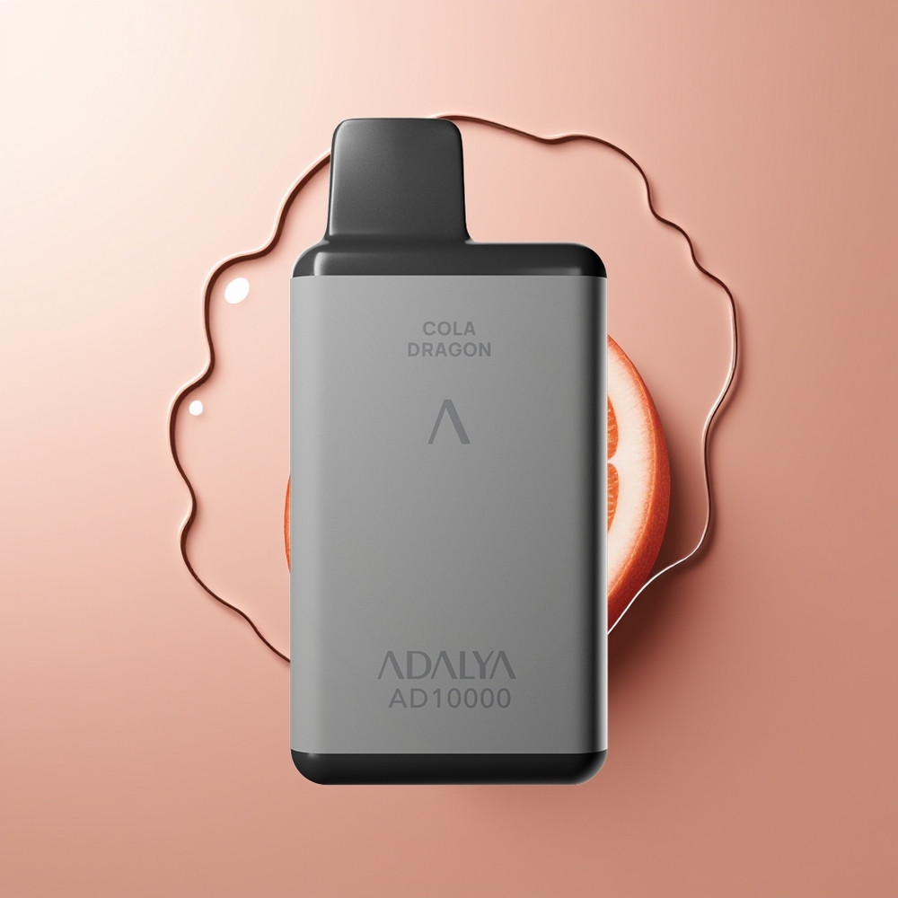 Adalya AD 10000 Puffs Ühekordselt Kasutatav Vape Mint Pea (Space Gray, USB-C)