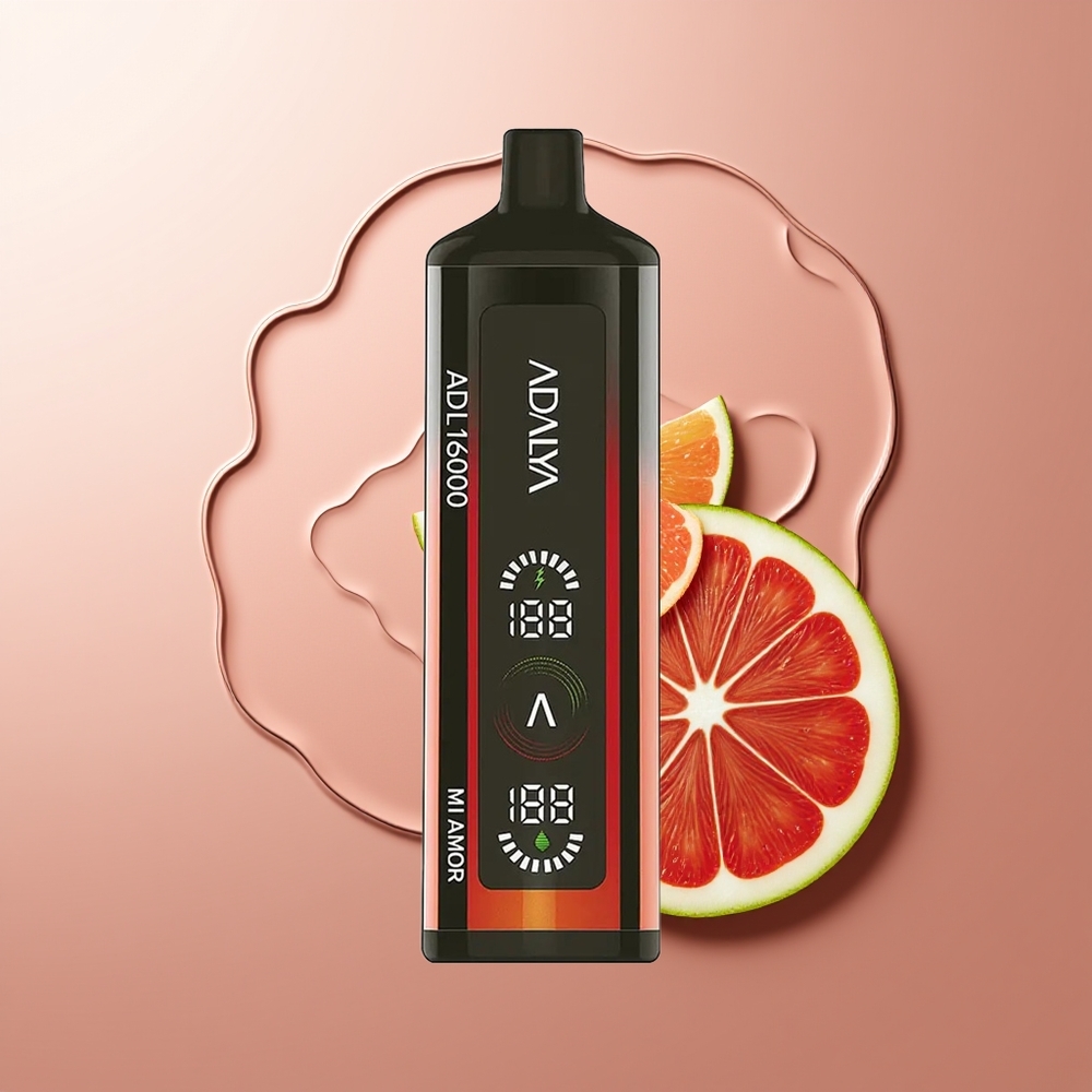 Adalya ADL 16000 PRO Suitsud Ühekordselt Kasutatav Vape Mi Amor Teras Toru ja 2% Nikotiin