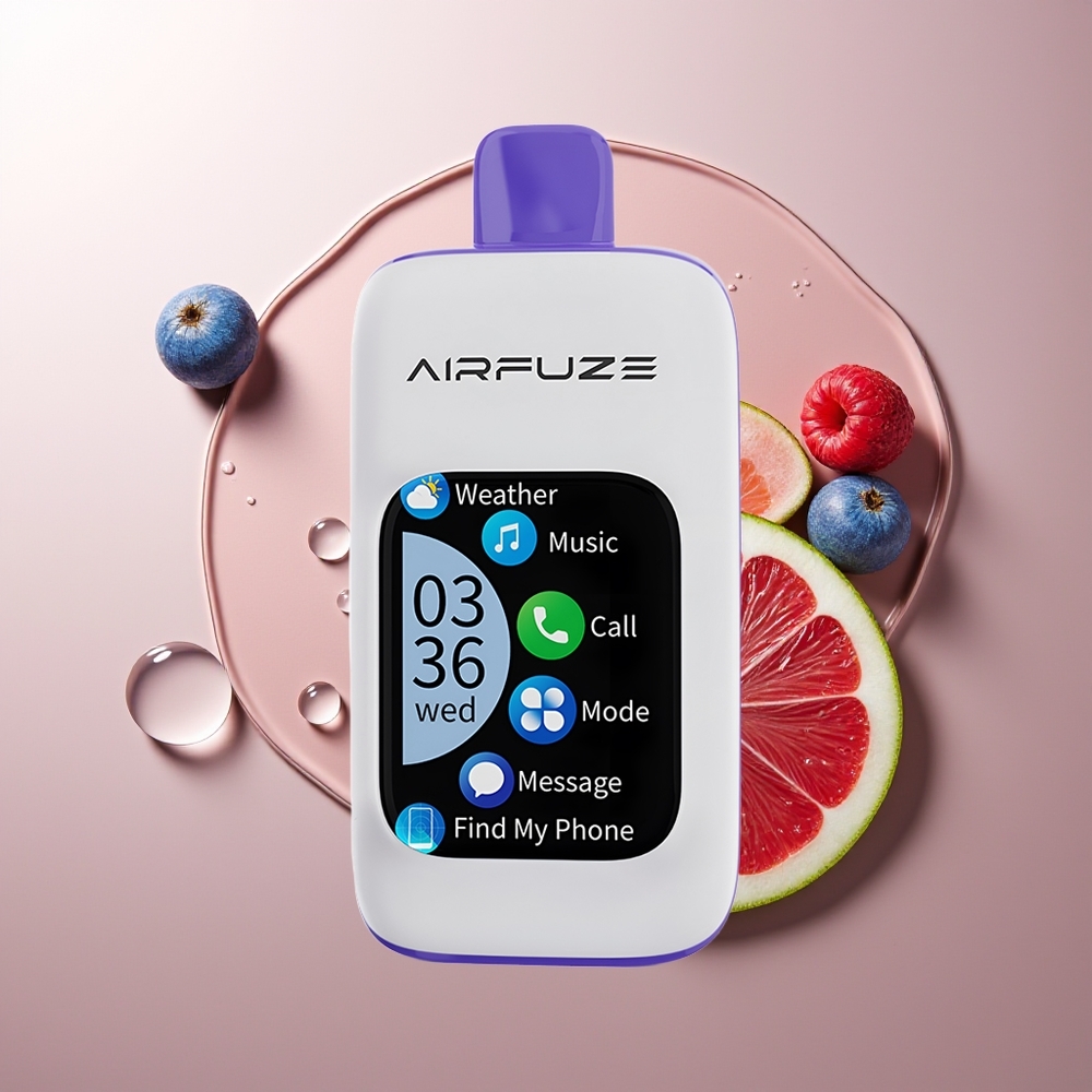 AirFuze Smart 30000 Puhangut Ühekordselt Kasutatav Vape Sinine Vaarikas-Jää + 900mAh Akut + 5% Nikotiini