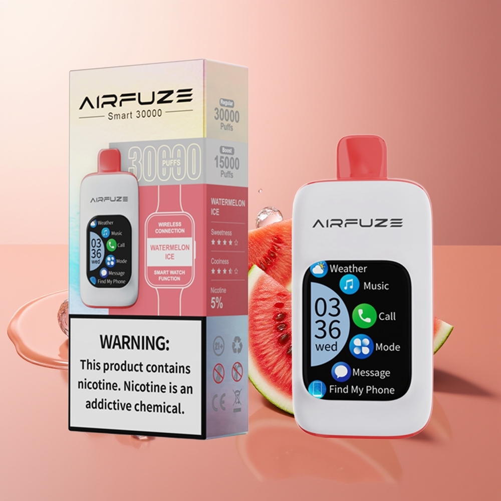 AirFuze Smart 30000 Suutekestvus 5% Nikotiini Vesimelonijää Ühekordne Vape