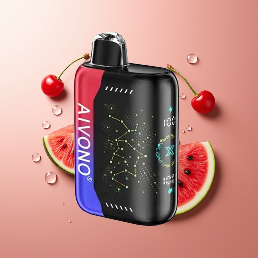 Aivono Aim Boom 25000 Puffs 28ml Jäämeloun Kirsike