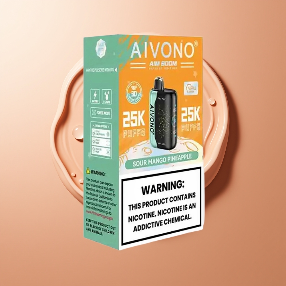Aivono Aim Boom 25000 Puffs 650mAh Hapu Mago Ananass