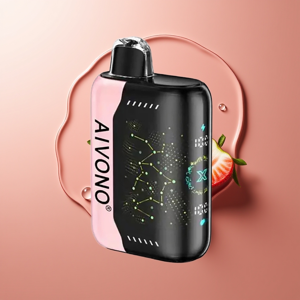 Aivono Aim Boom 25000 Puffs Maasik B Pop Tüüp-C Laadimine