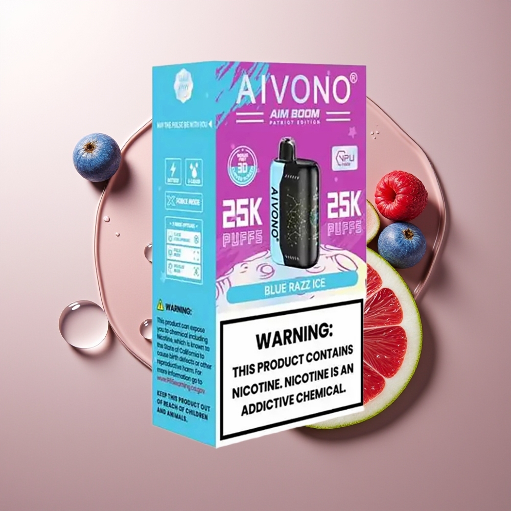 Aivono Aim Boom 25000 Puhangut 28ml Sinine Sõstar-Jää