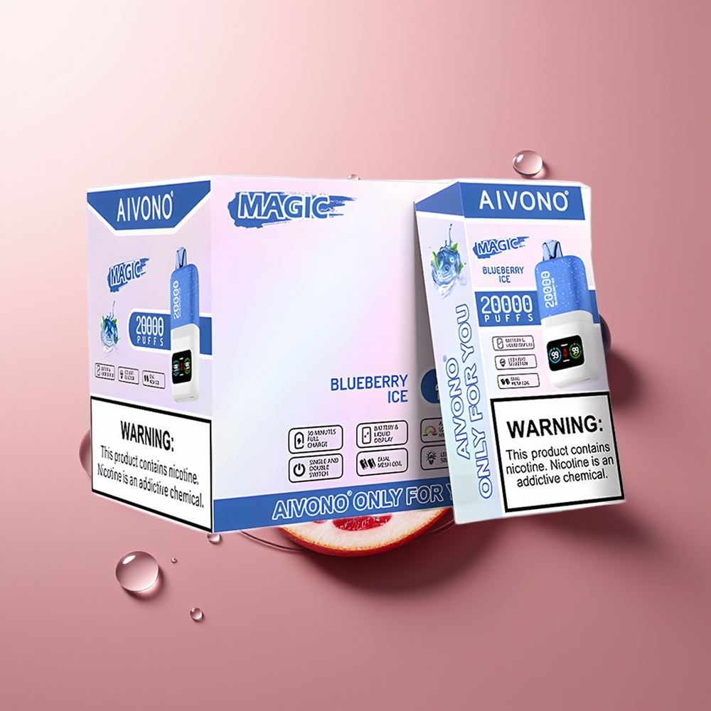 Aivono Aim Magic 20000 Suud Ploomimustika Jää + LCD-ekraan