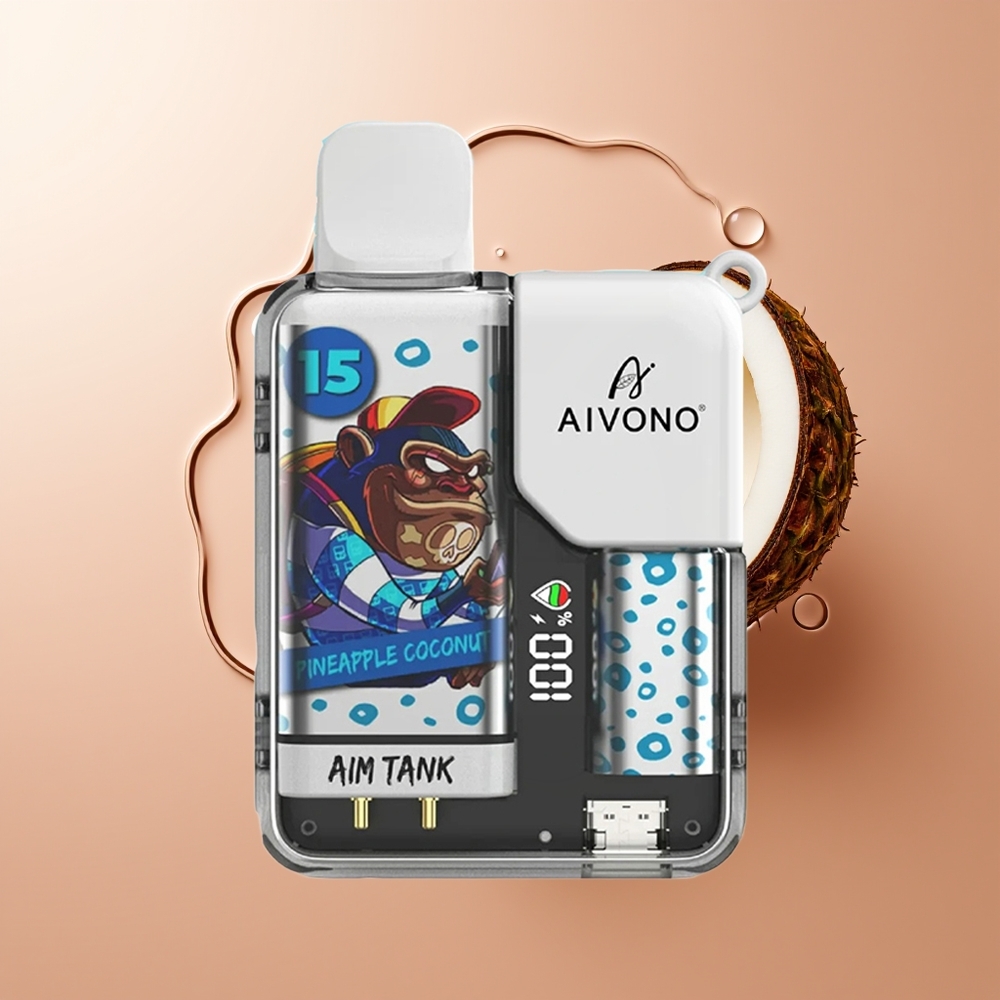 Aivono Aim-Tank 9500 Puhu Ananass-Kookos 18ml LCD
