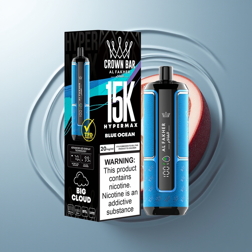 Al Fakher Crown Bar 15K Ookeaniplast Disposaabel Vape 600mAh