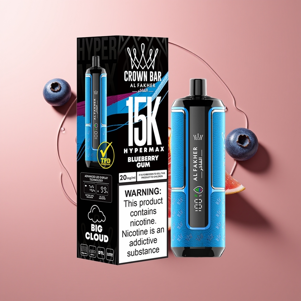 Al Fakher Crown Bar 15K Suitsu Sinihapumahl 22ml 600mAh