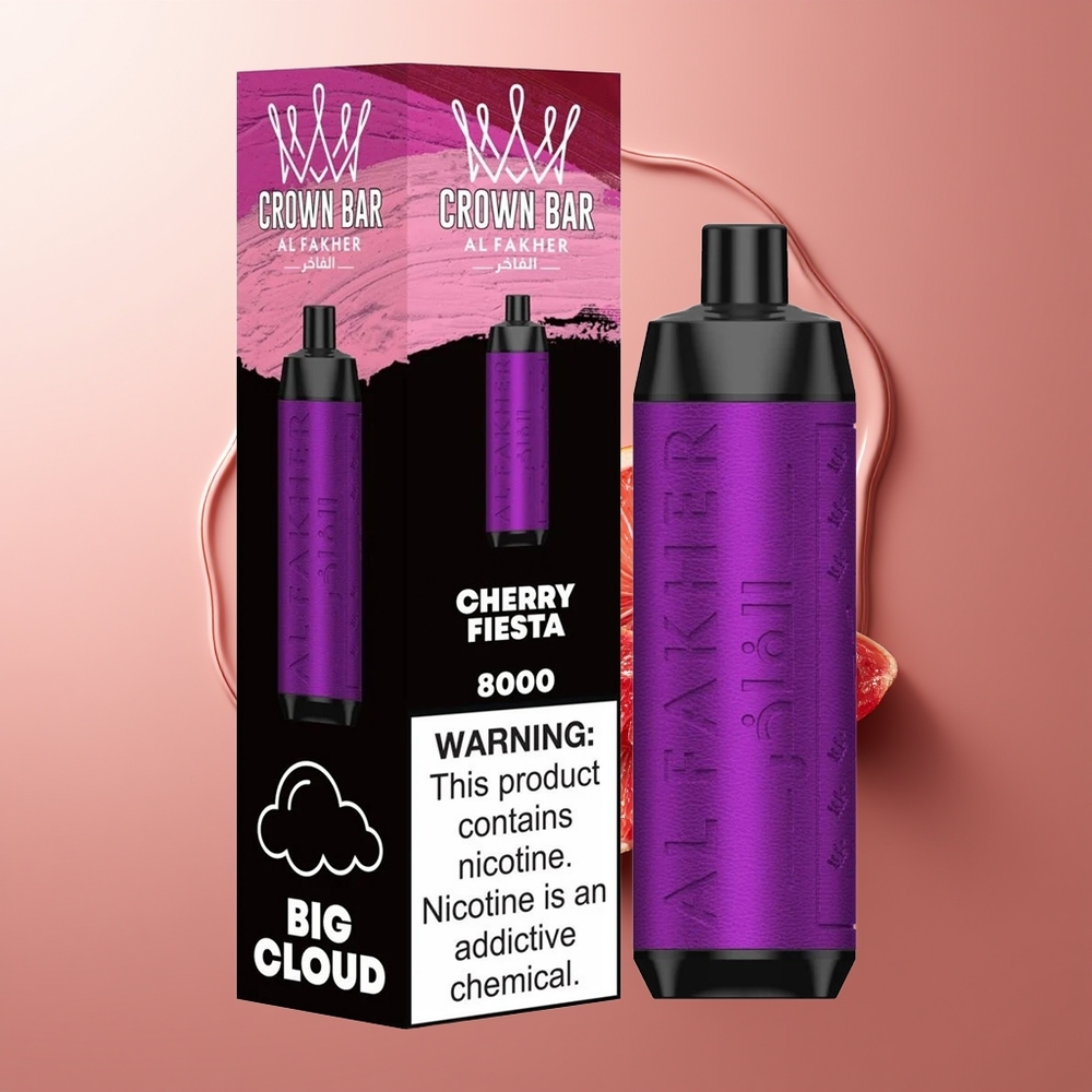 Al Fakher Crown Bar 8000 Kirss Pidu 600mah USB Type-c