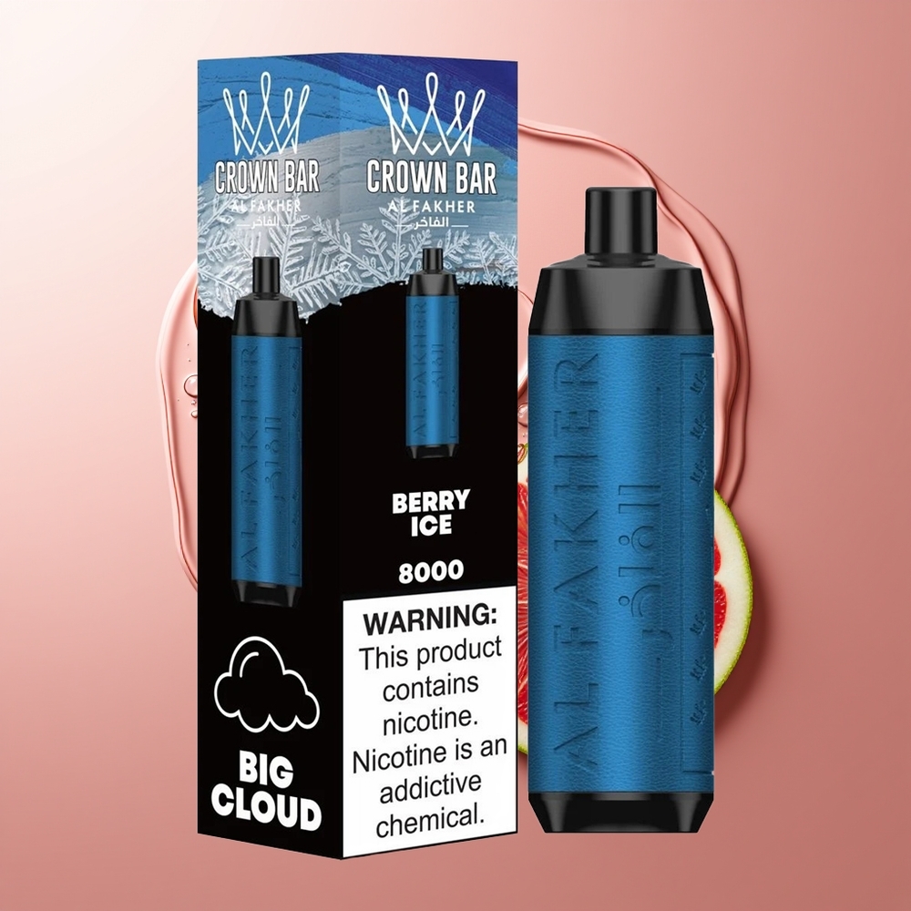 Al Fakher Crown Bar 8000 Marja-Jää 18ml 8000 Tõmmet