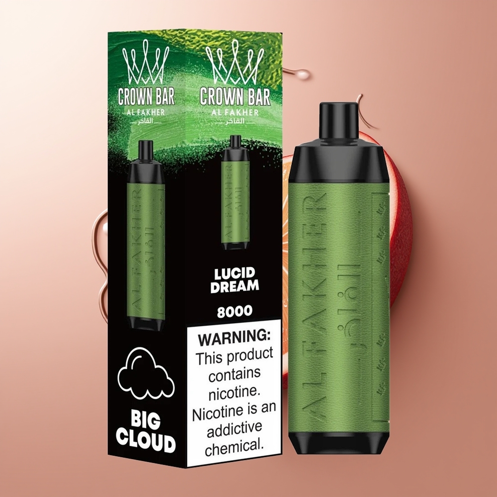 Al Fakher Crown Bar 8000 Selge Unenäu 18ml USB-C