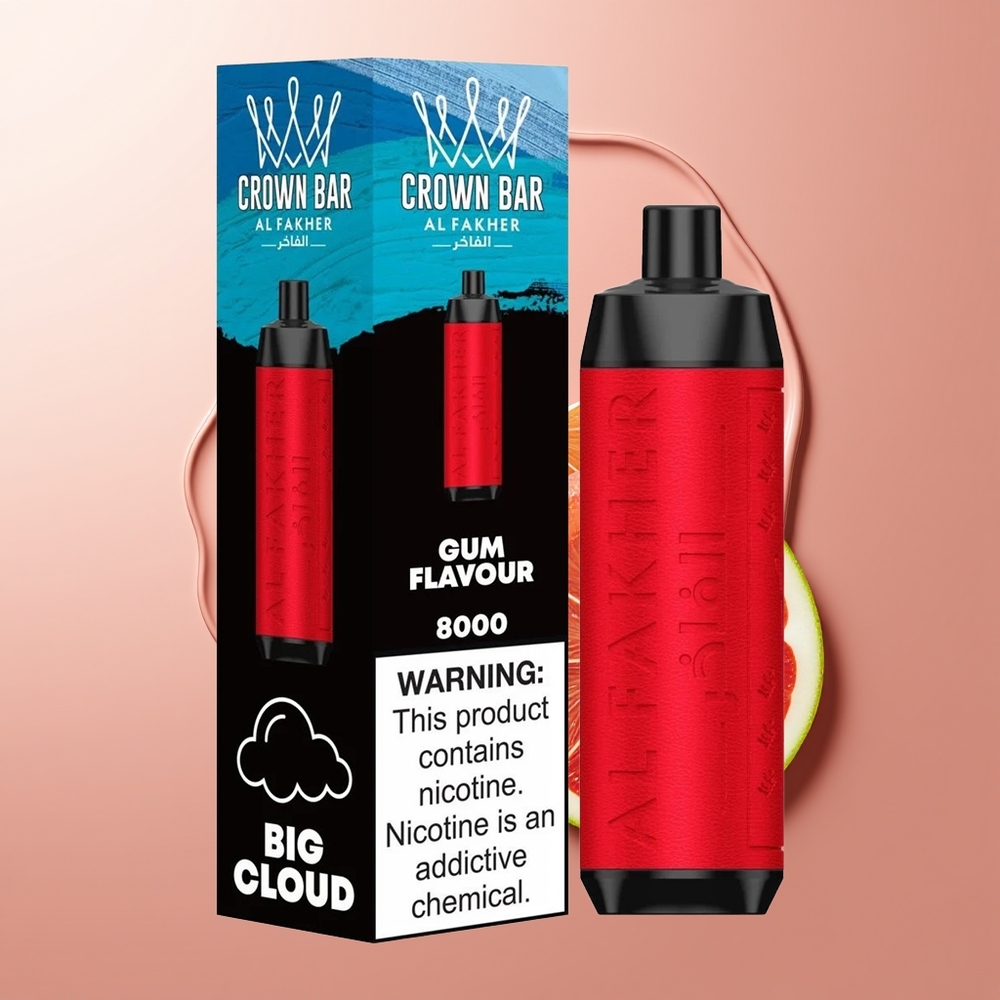 Al Fakher Crown Bar 8000 Suitsu Gummi Maitse 600mah USB-C