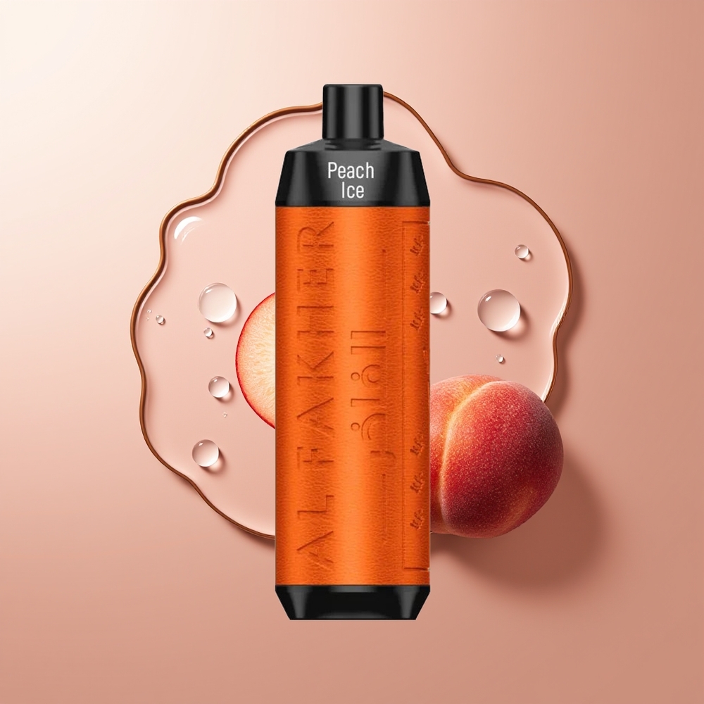 Al Fakher Crown Bar 8000 Suitsu Virsikujää 18ml USB-C