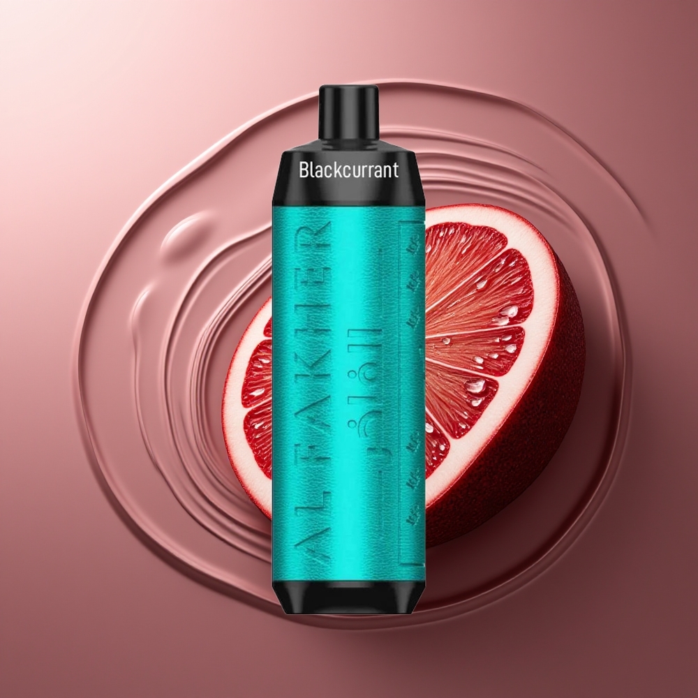 Al Fakher Crown Bar 8000 Suitsupõleti Must Sõstar Jää 600mah 18ml