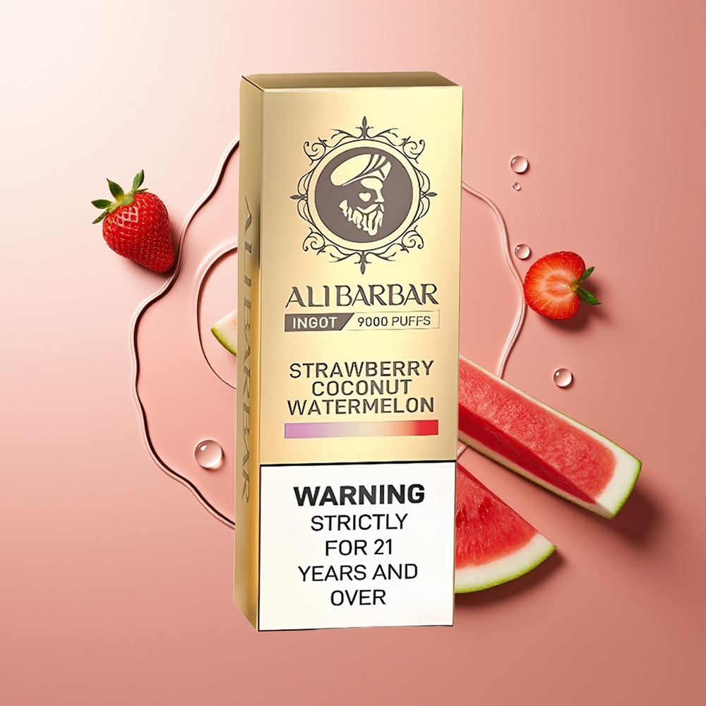 Alibarbar Ingot 9000 Sügavik 22ml 2350mAh Maasikas-Kookos-Arbuus