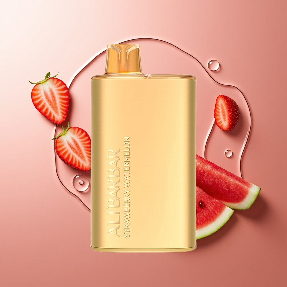 Alibarbar Rich 8000 Puffs 2000mAh Maasikameelon Ühekordselt Kasutatav Vape