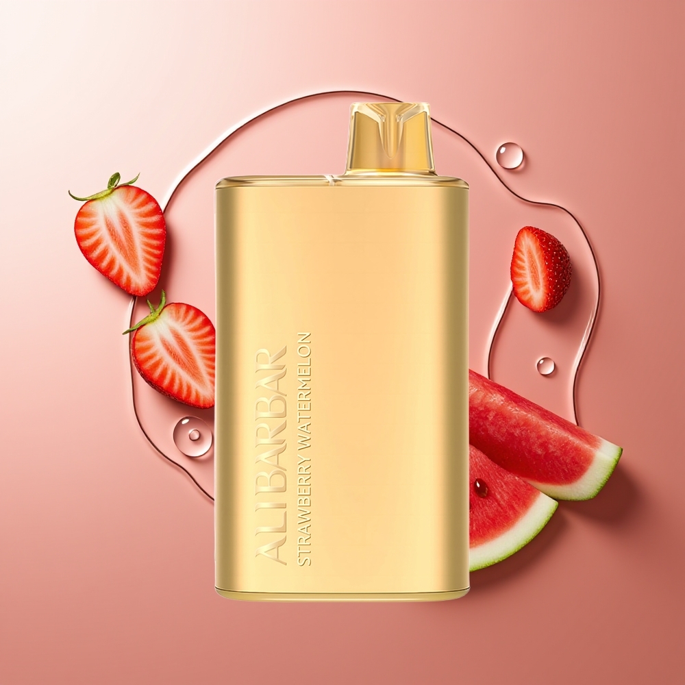 Alibarbar Rich 8000 Puffs 2000mAh Maasikameelon Ühekordselt Kasutatav Vape