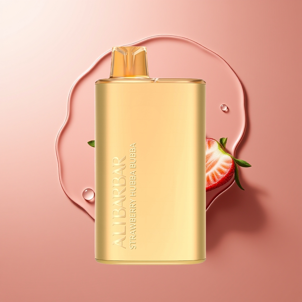 Alibarbar Rich 8000 Puffs Ühekordselt Kasutatav Vape Maasika Hubba Bubba 2000mAh 20ml