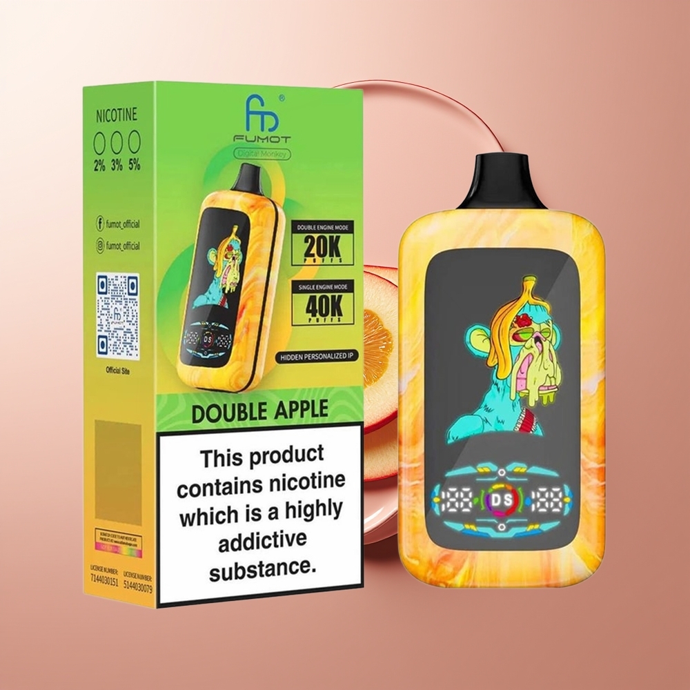 Fumot Digital Monkey 20000/40000 Topelt Õun Dual Mesh Coil