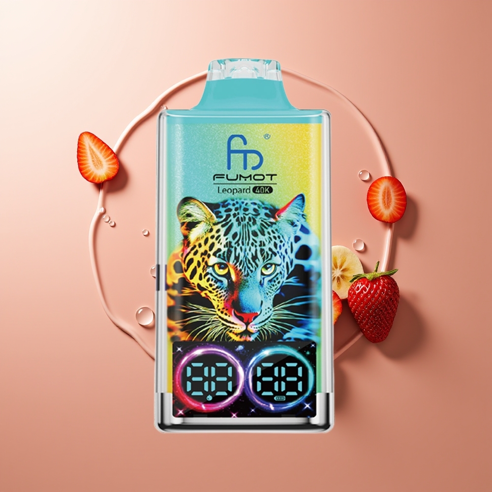 Fumot Leopard 40K Puffs Maasikas-Banaan 5% Nicotine 700mAh