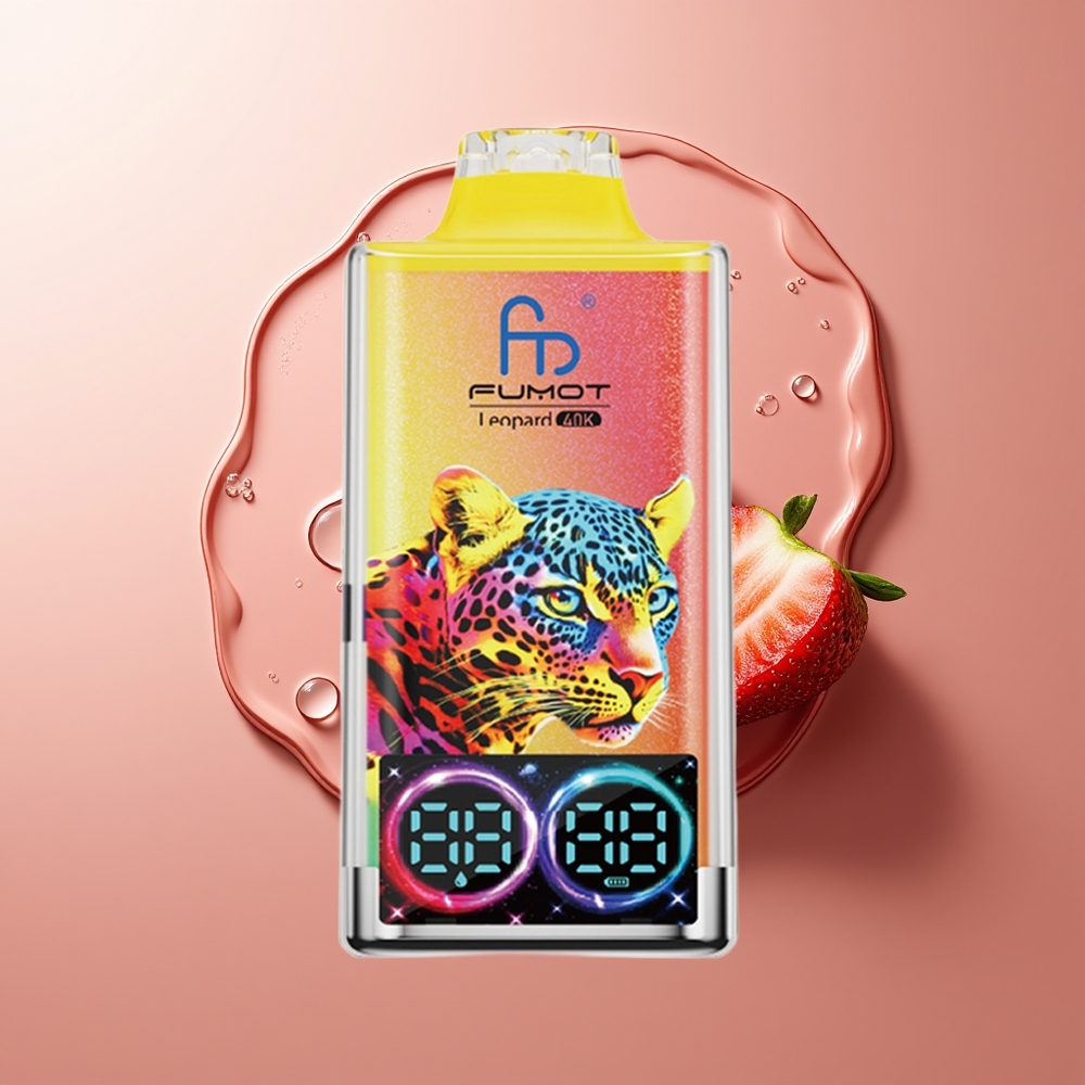 Fumot Leopard 40K Suud 2% Nikotiini Maasika-Jää Tüüp-C Laadimine