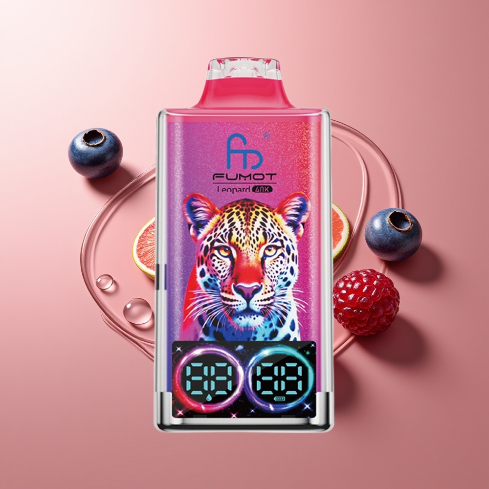 Fumot Leopard 40K Suud Mustikas Kirss 5% Nikotiin Dual Mesh
