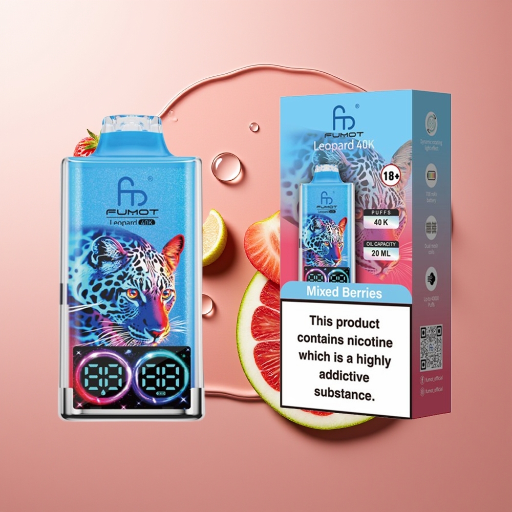 Fumot Leopard 40K Suud Sega-Marjad 5% Nikotiin 700mAh