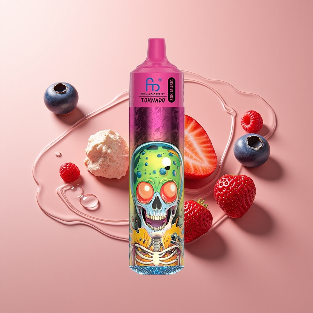 Fumot Randm Tornado 30000 Pahvikut Mustikas Maasikas Vaarikajäätis