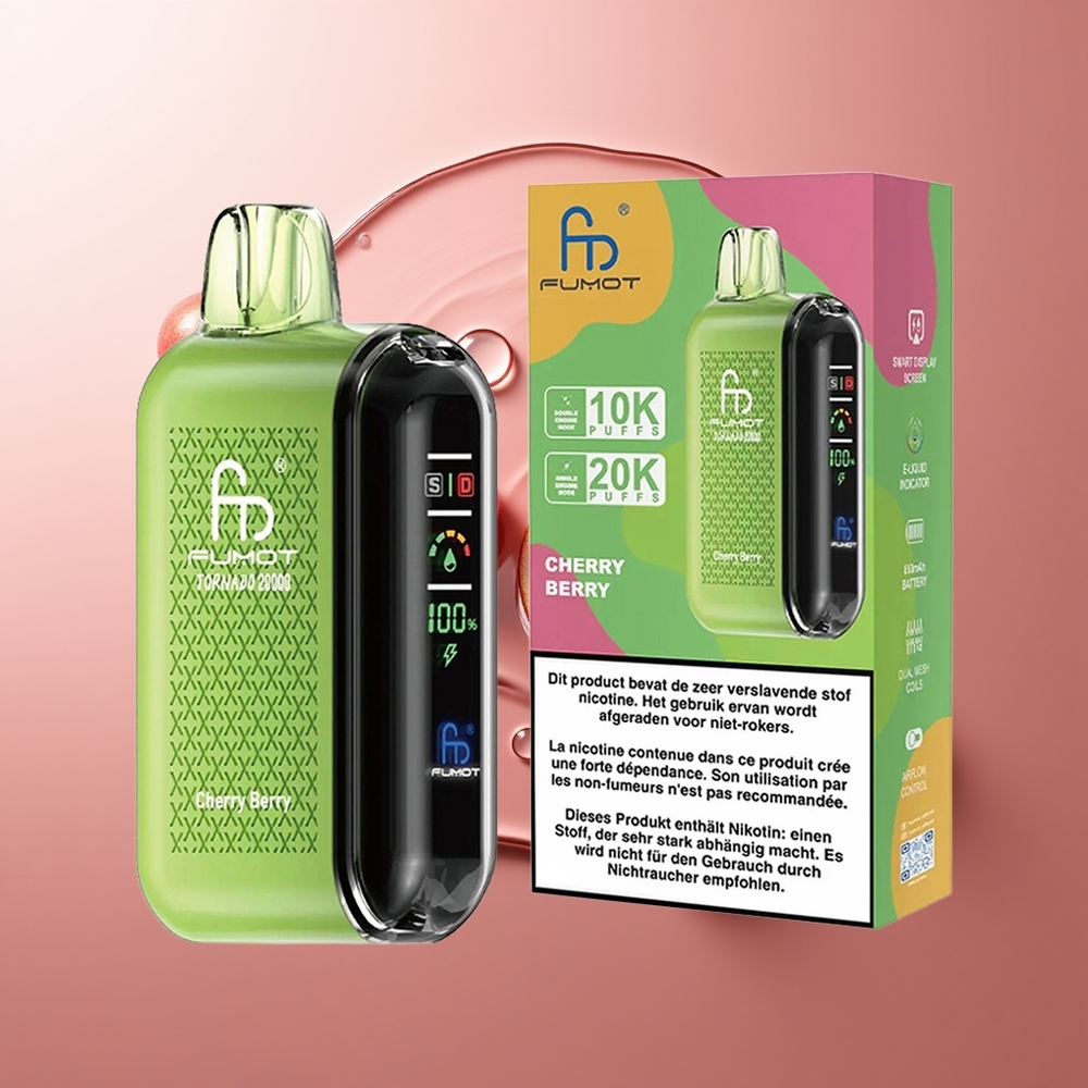 Fumot Tornado 20000 Puhangut Dual Mesh Coil Kirs-Mari