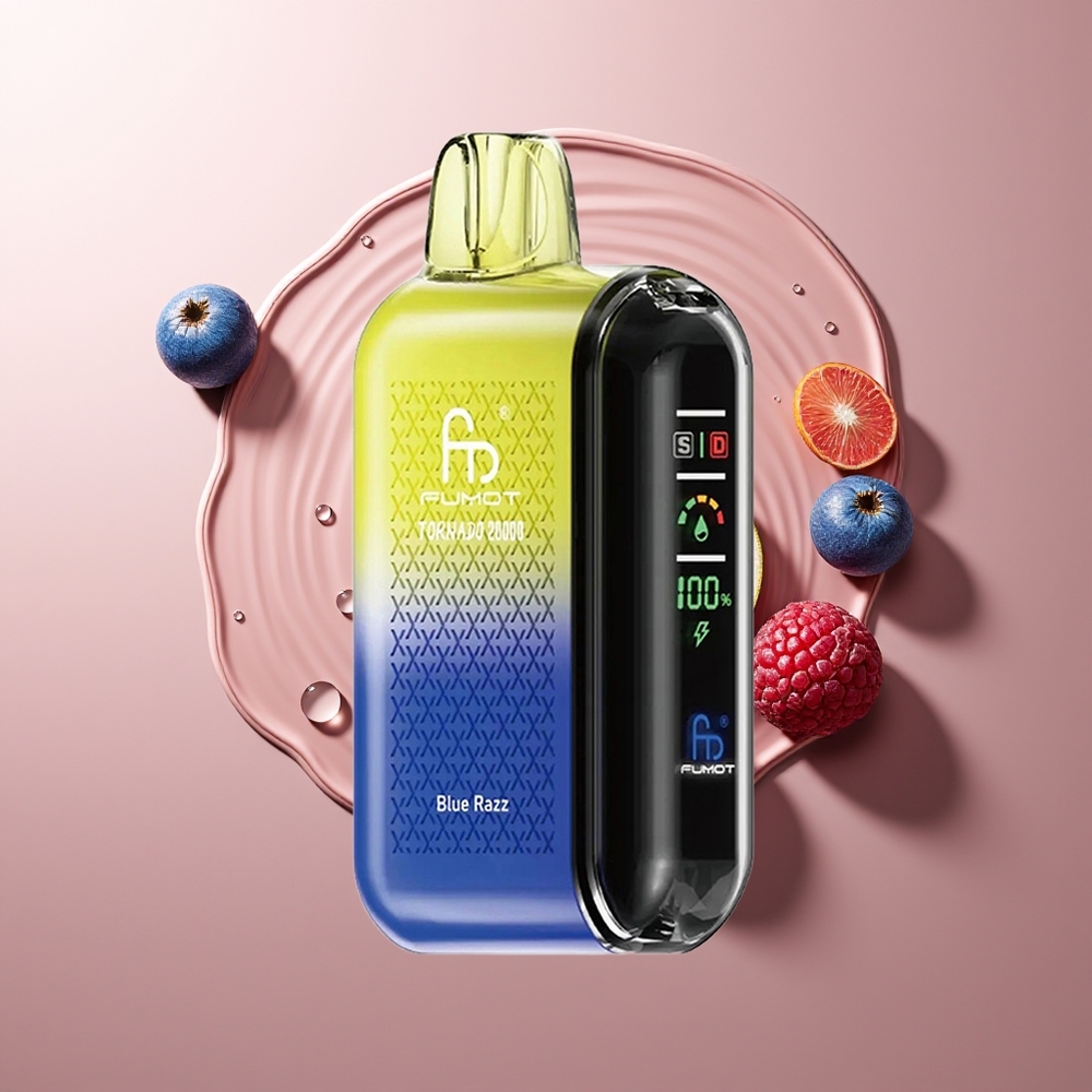 Fumot Tornado 20000 Puhangut Dual Mesh Sinised Vaarikaid