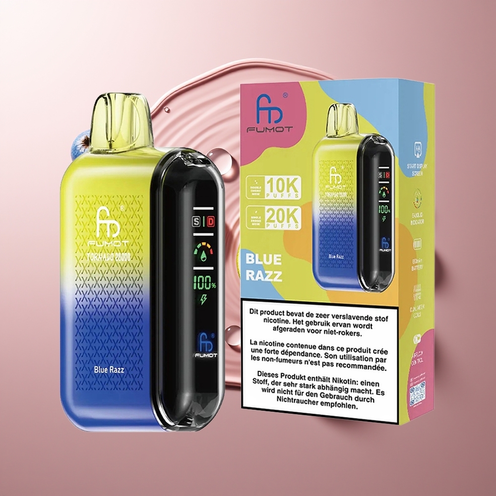 Fumot Tornado 20000 Puhangut Dual Mesh Sinised Vaarikaid