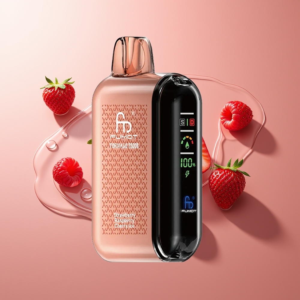 Fumot Tornado 20000 Puhangut Maasik-Murakas-Kirsijää 850mAh Akuga