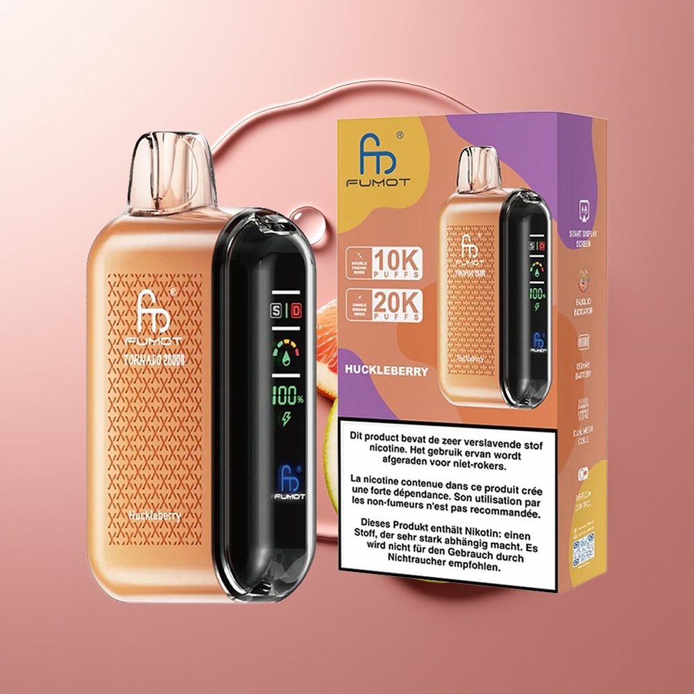 Fumot Tornado 20000 Puhangut Metsmaasika Dual Mesh Coil Smart Display